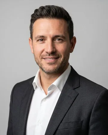 Carlos García — Finance Operations Digital Worker, fictional corporate portrait